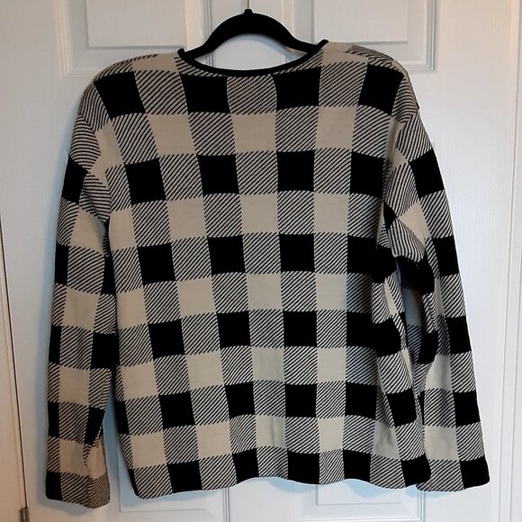 Vintage Andrea Jovine Wool Zippered Cardigan Size Large - Picture 2 of 3